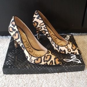 Sam Edelman Hazel Leopard Brahma Pumps